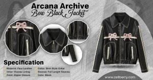 Arcana Archive Bow Black Jacket