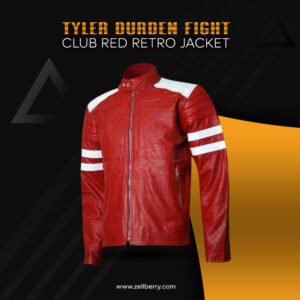 Tyler Durden Fight Club Red Retro Jacket