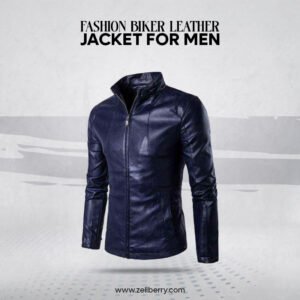 Fashion Biker Leather Jacket For Men