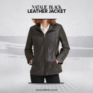 Natalie Black Leather Jacket