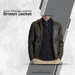 Sean Vintage Leather Brown Jacket