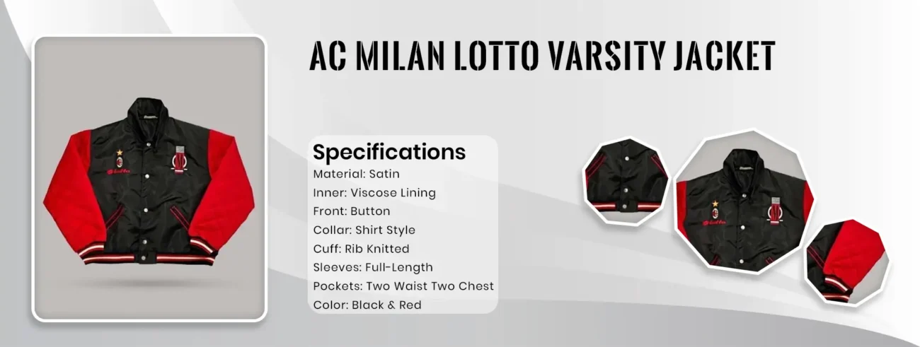 AC Milan Lotto Varsity Jacket