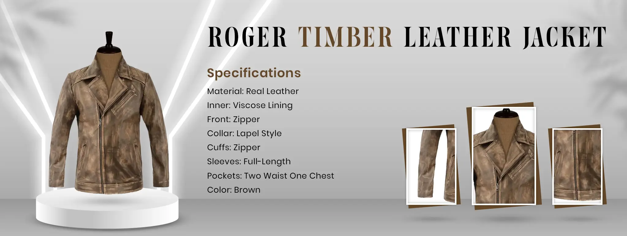 Roger Timber Leather Jacket