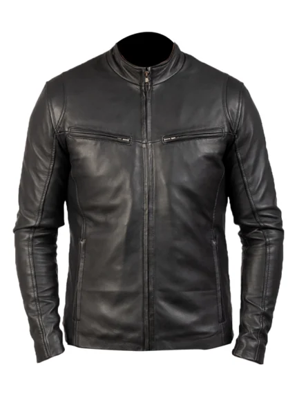 Black Leather Jacket Ionic