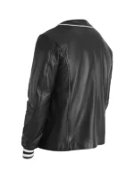 Willis Leather Black Varsity Jacket 2