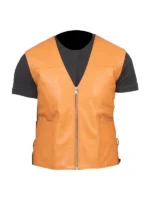 Brandon Tan Brown Leather Vest