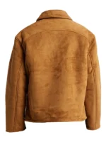 Faux Suede Shearling Lined Jacket Mens back