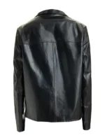 Legacy Mens Black Leather Jacket Back