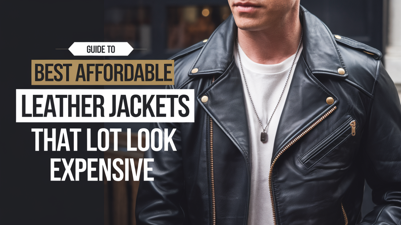 Guide to Best affordable leather jackets That Look Expensive