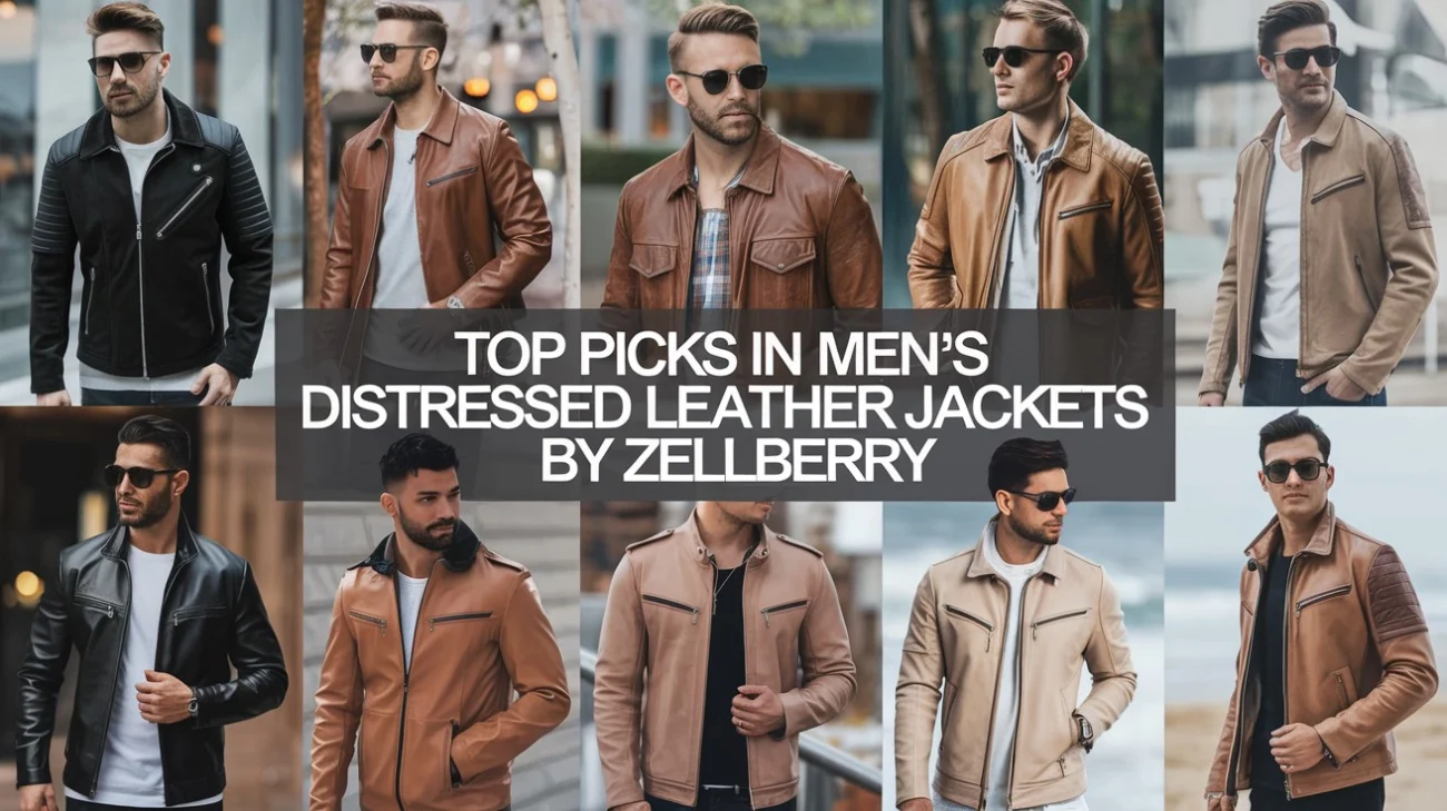 Mens Distressed Leather Jackets