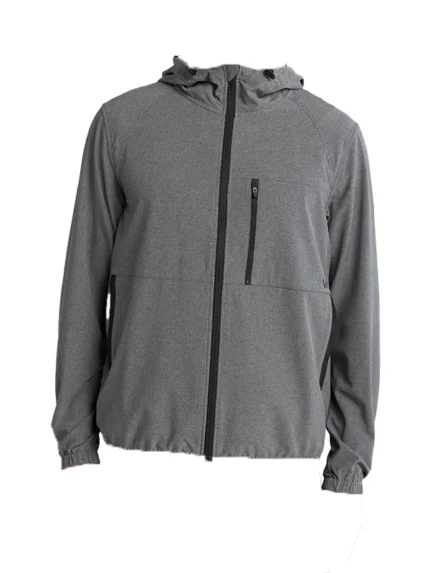 Mens-Light-Grey-Polyester-Jacket-Front-Side