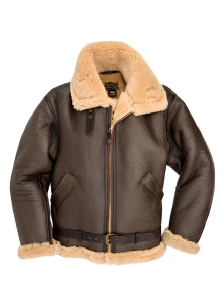 RAF-Sheepskin-Bomber-Jacket-Front-Side